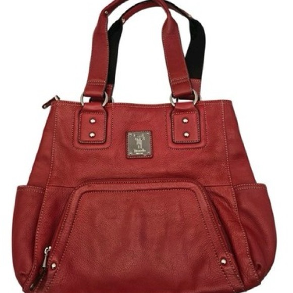 Tignanello Bold Red Leather Tote - Picture 9 of 10
